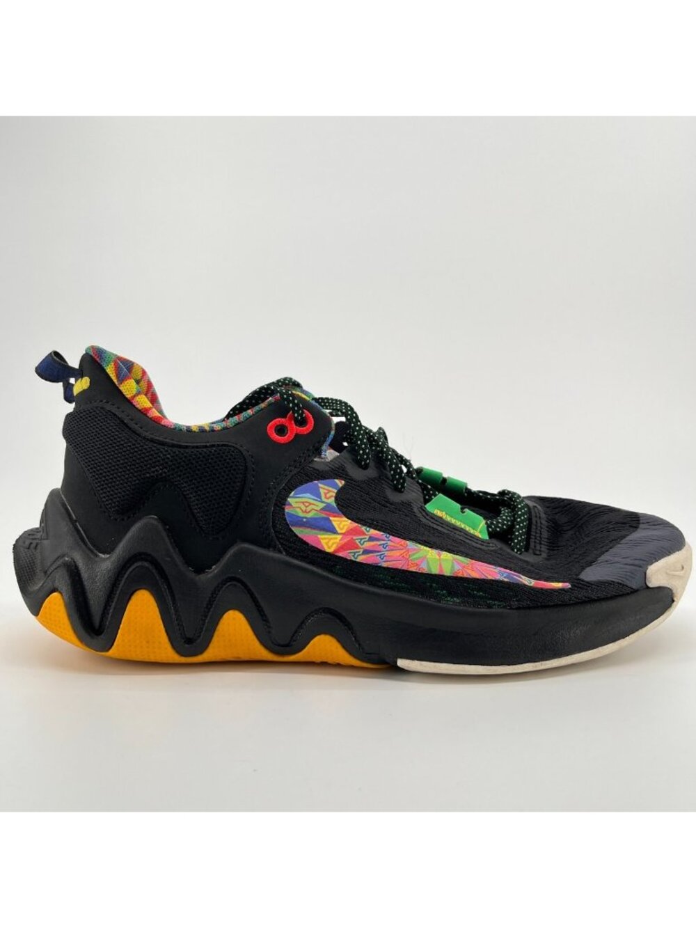 Nike Giannis Immortality 2 Girls Size 7Y Black Running Basketball Shoes Sneakers